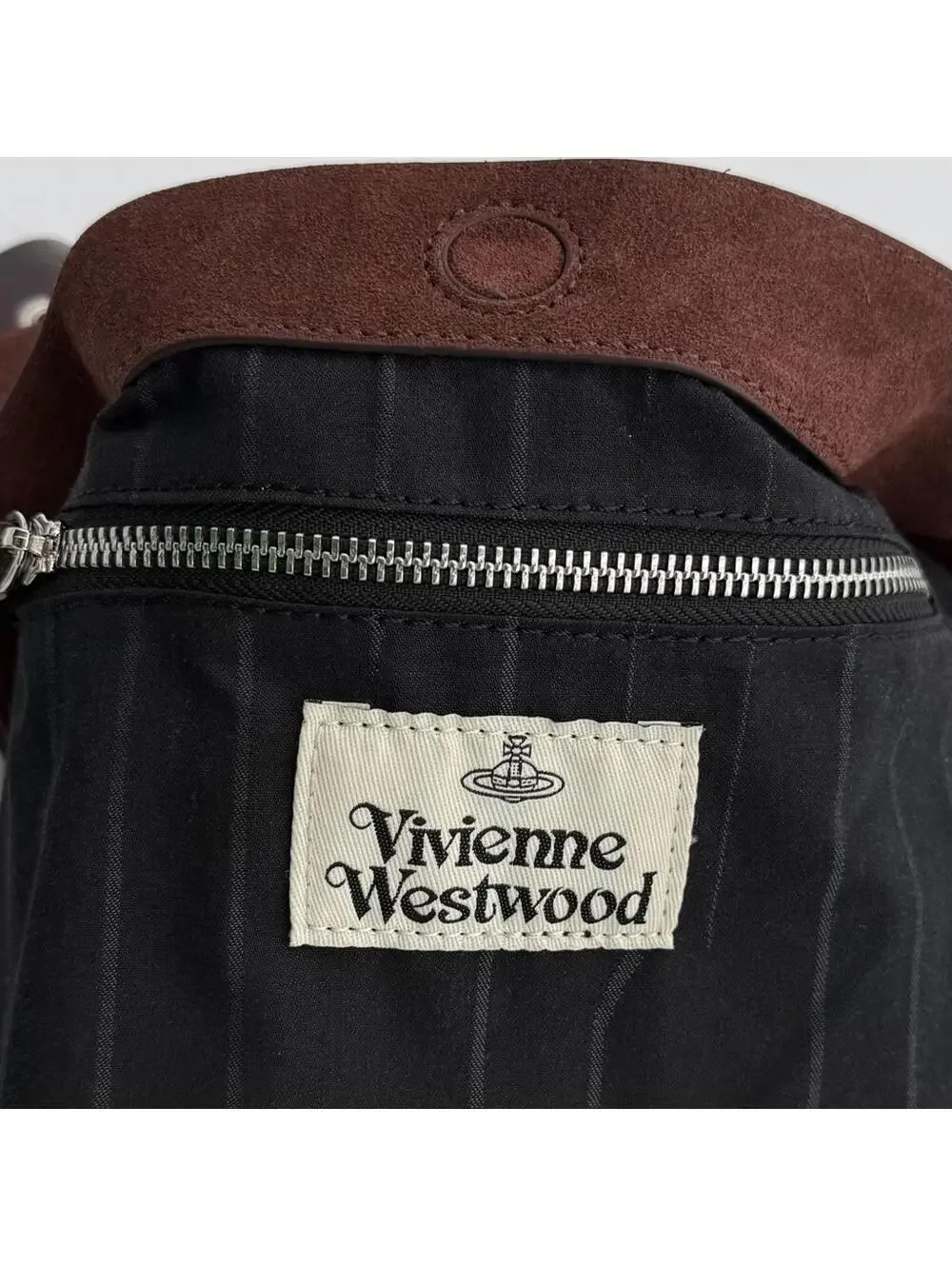 Vivienne Westwood Suede Shoulder Bag – Chocolate Brown - Picture 7 of 7
